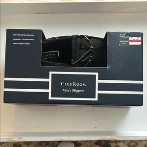 Club Room Men's Dark Slippers
